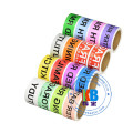 Roll or sheet type coated paper roll self adhesive custom barcode label